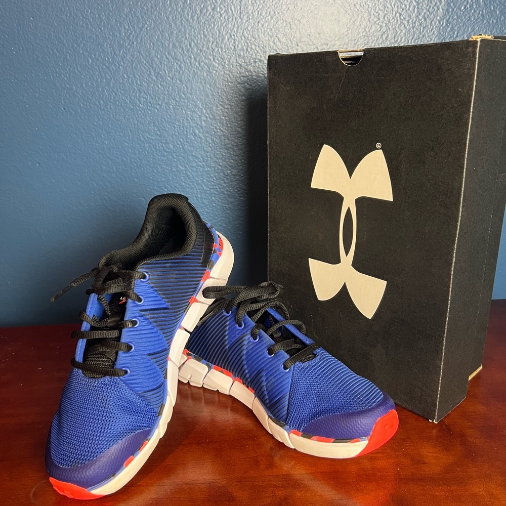 Under Armour Kids Sneakers in Blue and Orange